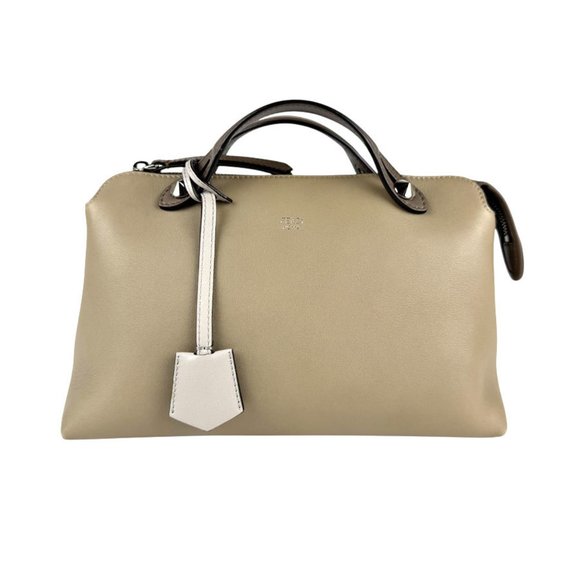 FENDI Gray Leather Shoulder Bag - Picture 1 of 5